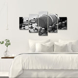 11463 Black And White Microphone Painting Frameles Canvas Painting Decoration Art Canvas Modern Home Decoration Painting - one46.com.au