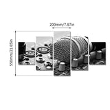 11463 Black And White Microphone Painting Frameles Canvas Painting Decoration Art Canvas Modern Home Decoration Painting - one46.com.au