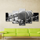 11463 Black And White Microphone Painting Frameles Canvas Painting Decoration Art Canvas Modern Home Decoration Painting - one46.com.au