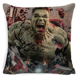 Avengers Endgame Cushion Cover Marvel Cotton Linen Pillow Case 45x45m For Sofa Chair Bedroom Pillowcase Home Decor Almofada - one46.com.au