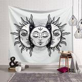 Sun Moon Palm Mandala Indian Tapestry Hippie Wall Hanging Bedspread Throw Cover Bohemian Beach Mat Home Decor 95x73cm Blanket - one46.com.au