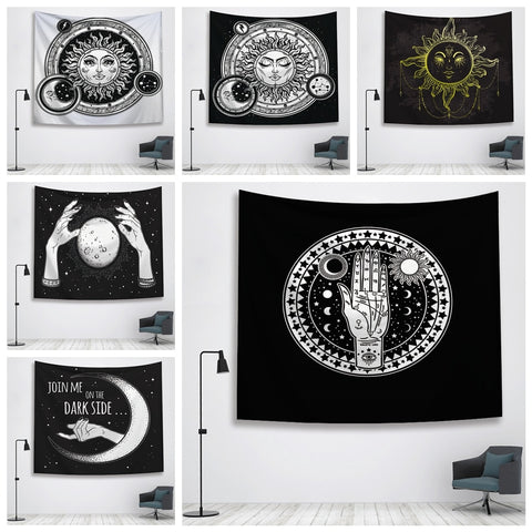 Sun Witchcraft Ouija Tapestry Wall Fabric Wall Hanging Tapestry Wall Blanket Farmhouse Home Decor  Boho Decor Window Tapestry - one46.com.au