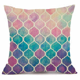 XUNYU Colorful Decorative Cushion Cover Linen Throw Pillow Cover Scandinavian Pillow Case Home Office Sofa Decor KQ004 - one46.com.au