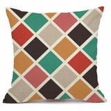 XUNYU Colorful Decorative Cushion Cover Linen Throw Pillow Cover Scandinavian Pillow Case Home Office Sofa Decor KQ004 - one46.com.au