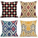 XUNYU Colorful Decorative Cushion Cover Linen Throw Pillow Cover Scandinavian Pillow Case Home Office Sofa Decor KQ004 - one46.com.au