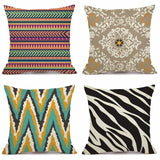 XUNYU Colorful Decorative Cushion Cover Linen Throw Pillow Cover Scandinavian Pillow Case Home Office Sofa Decor KQ004 - one46.com.au