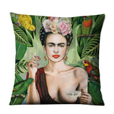 Unique Artist Cushion Cover Linen Reusable Pillow Case Fashion Women Throw Pillow Home Decor Pillow Cover - one46.com.au