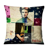 Unique Artist Cushion Cover Linen Reusable Pillow Case Fashion Women Throw Pillow Home Decor Pillow Cover - one46.com.au