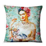 Unique Artist Cushion Cover Linen Reusable Pillow Case Fashion Women Throw Pillow Home Decor Pillow Cover - one46.com.au