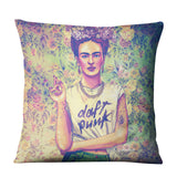 Unique Artist Cushion Cover Linen Reusable Pillow Case Fashion Women Throw Pillow Home Decor Pillow Cover - one46.com.au