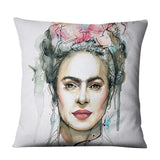Unique Artist Cushion Cover Linen Reusable Pillow Case Fashion Women Throw Pillow Home Decor Pillow Cover - one46.com.au