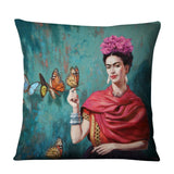 Unique Artist Cushion Cover Linen Reusable Pillow Case Fashion Women Throw Pillow Home Decor Pillow Cover - one46.com.au