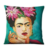 Unique Artist Cushion Cover Linen Reusable Pillow Case Fashion Women Throw Pillow Home Decor Pillow Cover - one46.com.au