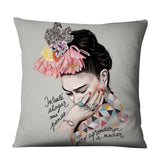 Unique Artist Cushion Cover Linen Reusable Pillow Case Fashion Women Throw Pillow Home Decor Pillow Cover - one46.com.au