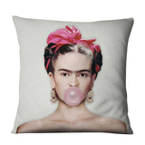 Unique Artist Cushion Cover Linen Reusable Pillow Case Fashion Women Throw Pillow Home Decor Pillow Cover - one46.com.au