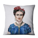 Unique Artist Cushion Cover Linen Reusable Pillow Case Fashion Women Throw Pillow Home Decor Pillow Cover - one46.com.au