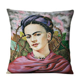 Unique Artist Cushion Cover Linen Reusable Pillow Case Fashion Women Throw Pillow Home Decor Pillow Cover - one46.com.au