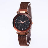 Luxury Women Watches Ladies Magnetic Gypsophila dial Women Watch quartz watches Waterproof steel belt Wristband girl gift clock - one46.com.au