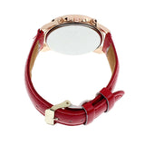 Luxury Fashion Casual Gold Red Women Watches Faux Leather Women's Geneva Roman Numerals Faux Leather 2019 Analog Quartz Watch Q - one46.com.au