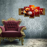 5 Pieces Canvas Painting Wall Pictures For Living Room Home Decorations Poster Modern Flower Vase Art Prints Oil Paintings Gifts - one46.com.au