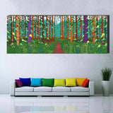 David Hockney Tree and Flower Large Canvas Painting Huge Poster Wall Art Giclee print For Living Room,Bedroom Landscape Pictures - one46.com.au