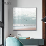 Nordic Seascape Bright Sky Sea Clouds Canvas Painting Poster Print Modern Wall Art Pictures For Living Room Bedroom home deco - one46.com.au