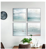Nordic Seascape Bright Sky Sea Clouds Canvas Painting Poster Print Modern Wall Art Pictures For Living Room Bedroom home deco - one46.com.au