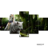 5 Piece Canvas Art Wall Pictures For Living Room Posters And Prints Painting By Numbers Diy Painting By Numbers Canvas Painting - one46.com.au