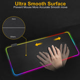 iMice RGB Mouse Pad Large Mousepad XL Computer Mousepad Gaming Mouse Pad Carpet Mouse Mat Desk Mat USB Game Keyboard Pad - one46.com.au