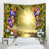 Beautiful Natural Forest Printed Large Wall Tapestry Cheap Hippie Wall Hanging Bohemian Wall Tapestries Mandala Wall Art Decor - one46.com.au