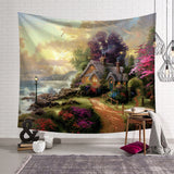 Tree Scenery Tapestry Home Decorations Wall Hanging Wall Tapestry Blanket Farmhouse Decor  Window Tapestry 4 Size Psychedelic - one46.com.au