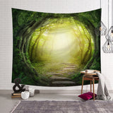 Tree Scenery Tapestry Home Decorations Wall Hanging Wall Tapestry Blanket Farmhouse Decor  Window Tapestry 4 Size Psychedelic - one46.com.au