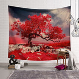 Tree Scenery Tapestry Home Decorations Wall Hanging Wall Tapestry Blanket Farmhouse Decor  Window Tapestry 4 Size Psychedelic - one46.com.au