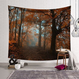 Tree Scenery Tapestry Home Decorations Wall Hanging Wall Tapestry Blanket Farmhouse Decor  Window Tapestry 4 Size Psychedelic - one46.com.au