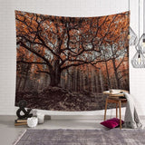 Tree Scenery Tapestry Home Decorations Wall Hanging Wall Tapestry Blanket Farmhouse Decor  Window Tapestry 4 Size Psychedelic - one46.com.au