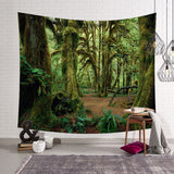 Tree Scenery Tapestry Home Decorations Wall Hanging Wall Tapestry Blanket Farmhouse Decor  Window Tapestry 4 Size Psychedelic - one46.com.au