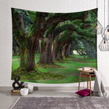 Tree Scenery Tapestry Home Decorations Wall Hanging Wall Tapestry Blanket Farmhouse Decor  Window Tapestry 4 Size Psychedelic - one46.com.au