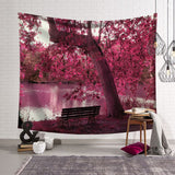 Tree Scenery Tapestry Home Decorations Wall Hanging Wall Tapestry Blanket Farmhouse Decor  Window Tapestry 4 Size Psychedelic - one46.com.au