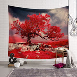 Tree Scenery Tapestry Home Decorations Wall Hanging Wall Tapestry Blanket Farmhouse Decor  Window Tapestry 4 Size Psychedelic - one46.com.au