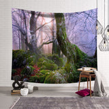 Tree Scenery Tapestry Home Decorations Wall Hanging Wall Tapestry Blanket Farmhouse Decor  Window Tapestry 4 Size Psychedelic - one46.com.au