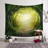 Tree Scenery Tapestry Home Decorations Wall Hanging Wall Tapestry Blanket Farmhouse Decor  Window Tapestry 4 Size Psychedelic - one46.com.au