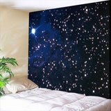 3D Night starry sky Tapestry wall hanging Bedspread Dorm Cover Beach Towel Backdrop Home Room Wall Art Multiple sizes - one46.com.au