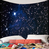 3D Night starry sky Tapestry wall hanging Bedspread Dorm Cover Beach Towel Backdrop Home Room Wall Art Multiple sizes - one46.com.au