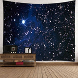 3D Night starry sky Tapestry wall hanging Bedspread Dorm Cover Beach Towel Backdrop Home Room Wall Art Multiple sizes - one46.com.au