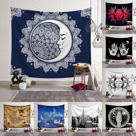 Tapestry Wall Hanging Polyester Mandala Pattern Blanket Tapestry Home Decor - one46.com.au