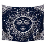 110*130cm Sun Moon Printed Soft Wall Cloth Tapestry Polyester Hanging Wall Carpet Decorative Tablecloth Blanket Home Decor 60001 - one46.com.au