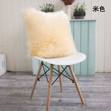 Artificial Wool Fur Sheepskin Cushion Cover Hairy Faux Plain Fluffy Soft Throw Pillowcase Washable Square Solid Pillow Case - one46.com.au