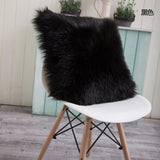 Artificial Wool Fur Sheepskin Cushion Cover Hairy Faux Plain Fluffy Soft Throw Pillowcase Washable Square Solid Pillow Case - one46.com.au