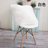 Artificial Wool Fur Sheepskin Cushion Cover Hairy Faux Plain Fluffy Soft Throw Pillowcase Washable Square Solid Pillow Case - one46.com.au