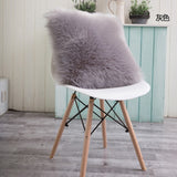 Artificial Wool Fur Sheepskin Cushion Cover Hairy Faux Plain Fluffy Soft Throw Pillowcase Washable Square Solid Pillow Case - one46.com.au